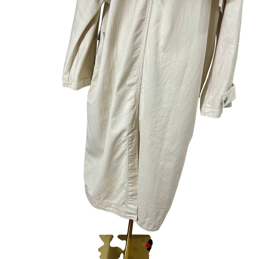 Free People We The Free Perry Military Coat Khaki Trench Jacket Women's Large - Picture 12 of 16
